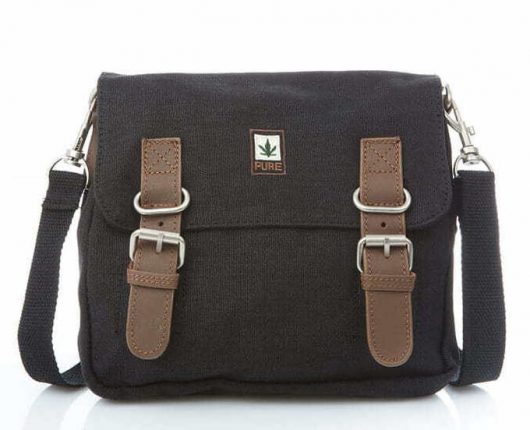 BORSA A TRACOLLA Small in Canapa Nero Santaplanta Grow Shop