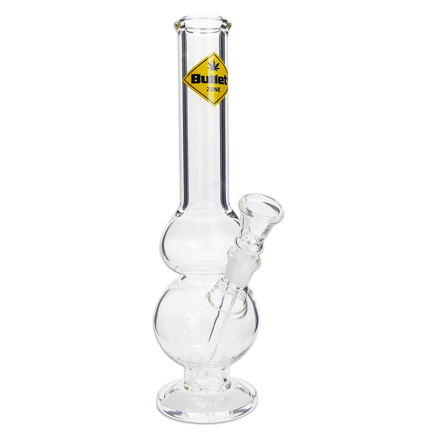 BONG BULLET ZONE- doppia ampolla in vetro h. 23 cm Santaplanta Grow Shop